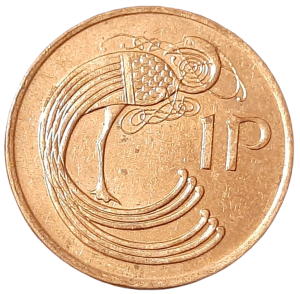 Irlandia 1 Pens KM 20a 1996 UNC