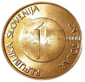 Słowenia 1 Tolar KM 4 2000 UNC