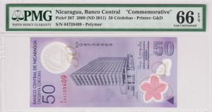 Nikaragua 50 Cordobas P-207 2009 PMG66