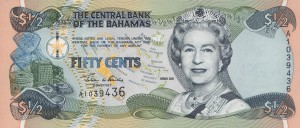 Bahamy 1/2 Dollars P-68 2001 UNC