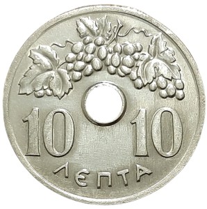 Grecja 10 Lepta KM 78 1969 UNC