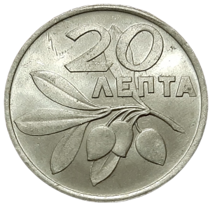 Grecja 20 Lepta KM 105 16973 UNC