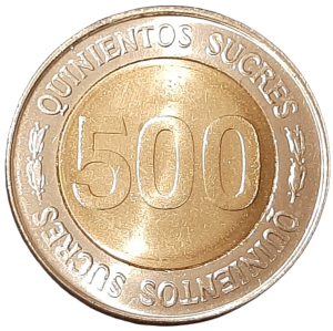 Ekwador 500 Sucres KM 102 1997 UNC