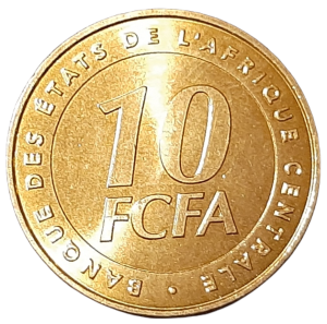 Afryka Centralna 10 Franków KM 19 2006 UNC