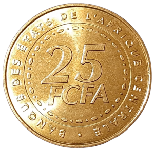 Afryka Centralna 25 Franków KM 20 2006 UNC