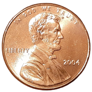 Stany Zjednoczone 1 Cent KM 201b 2004D UNC