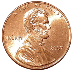 Stany Zjednoczone 1 Cent KM 201b 2007 UNC