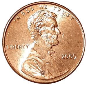 Stany Zjednoczone 1 Cent KM 201b 2005 UNC