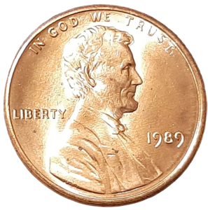 Stany Zjednoczone 1 Cent KM 201b 1989 -UNC