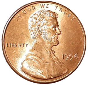 Stany Zjednoczone 1 Cent KM 201b 1996 -UNC