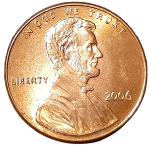 Stany Zjednoczone 1 Cent KM 201b 2006 UNC