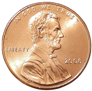 Stany Zjednoczone 1 Cent KM 201b 2008 UNC