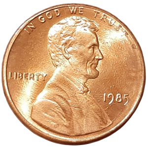 Stany Zjednoczone 1 Cent KM 201b 1985 UNC