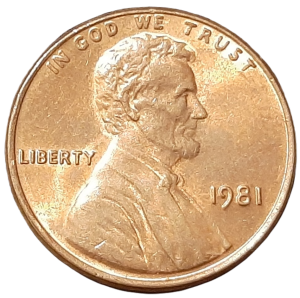 Stany Zjednoczone 1 Cent KM 201 1981 UNC