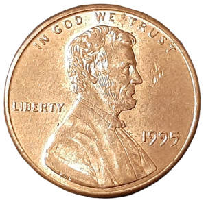 Stany Zjednoczone 1 Cent KM 201b 1995 -UNC