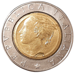 Włochy 500 Lirów KM 160 1993 UNC