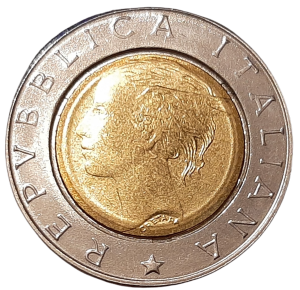 Włochy 500 Lirów KM 167 1994 UNC