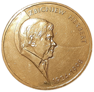 Polska 2 Złote KM 634 Zbigniew Herbert 2008 UNC