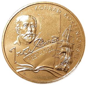 Polska 2 Złote KM 591 150 rocznica urodzin Konrada Korzeniowskiego 2007 UNC 
