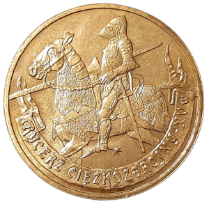 Polska 2 Złote KM 611 Rycerz Ciężkozbrojny XV w. 2007 UNC