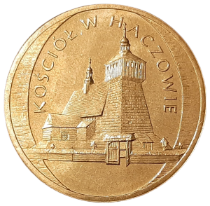 Polska 2 Złote KM 547 Kościół w Haczowie 2006 UNC