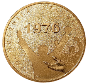 Polska 2 Złote KM 571 30 rocznica Czerwca '76 2006 UNC