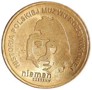 Polska 2 Złote KM 684 Czesław Niemen 2009 UNC