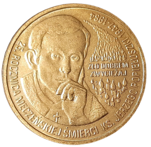 Polska 2 Złote KM 700 Jerzy Popiełuszko 2009 UNC