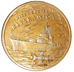 Polska 2 Złote KM 820 Polskie okręty - Niszczyciel „Błyskawica” 2012 UNC