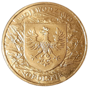 Polska 2 Złote KM 607 Województwo Opolskie 2004 UNC