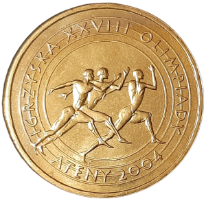Polska 2 Złote KM 516 Igrzyska XXVIII Olimpiady, Ateny 2004 UNC
