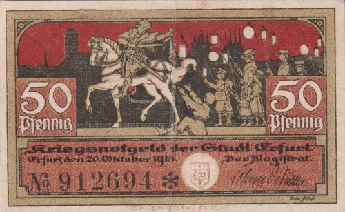 Erfurt 50 Pf G-E22.2 20.10.1918 VF A.jpg