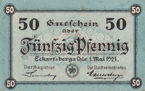 Eckartsberga Thur 50 Pf G-305.2 1.5.1921 XF A.jpg