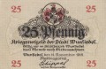 Wunsiedel 25 Pf G-66.2a 11.11.1918 aUNC Strasse mit Kirche A.jpg