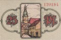 Wunsiedel 25 Pf G-66.2a 11.11.1918 aUNC Strasse mit Kirche R.jpg