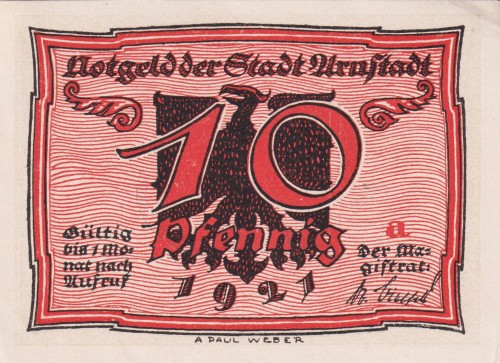 Arnstadt 10 Pf G-43.1 1921 AUUNC Bst a A.jpg