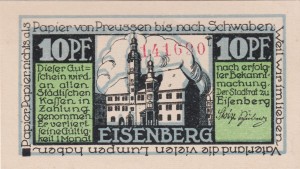 Eisenberg 10 Pf G-322.1 1921 AU/UNC
