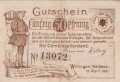 Villingen 50 Pf G-W45.1 15.4.1921 VF A.jpg