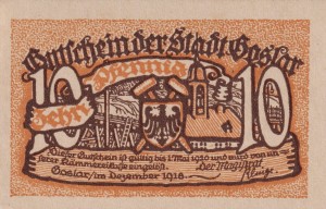 Goslar 10 Pf G-G33.2a 12.1918-1.5.1920 aUNC