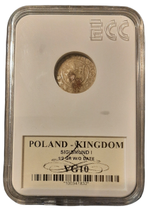 Polska Zygmunt I Stary  1/2 grosza  VG10