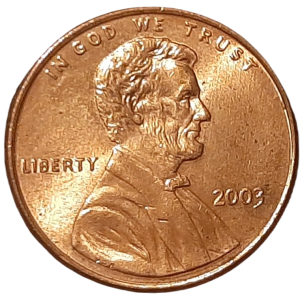 Stany Zjednoczone 1 Cent KM 201b 2003 UNC-