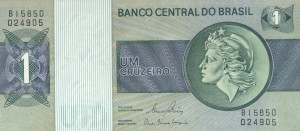 Brazylia 1 Cruzeiro P-191Ac 1972-80 UNC