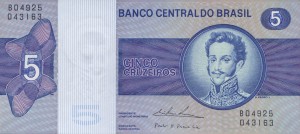 Brazylia 5 Cruzeiros P-192c 1974 UNC