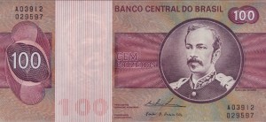 Brazylia 100 Cruzeiros P-195Aa 1974 UNC