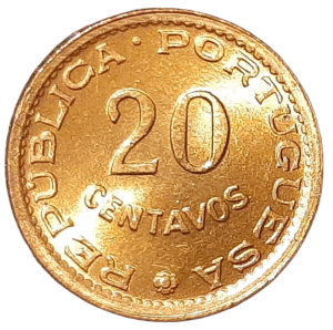 Mozambik 20 Centavos KM 88 1974 UNC