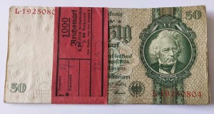 Germany 50 Reichsmarek P-182 1933 Paczka 20 szt. stan -1/3