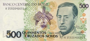 Brazylia 500 Cruzados P-222 1990 UNC