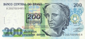 Brazylia 200 Cruzeiros P-225 1990 UNC