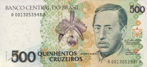 Brazylia 500 Cruzeiros P-230 1990 UNC
