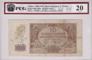 Polska 10 złotych Lucow -982 1940 (40-45) PCG 20 